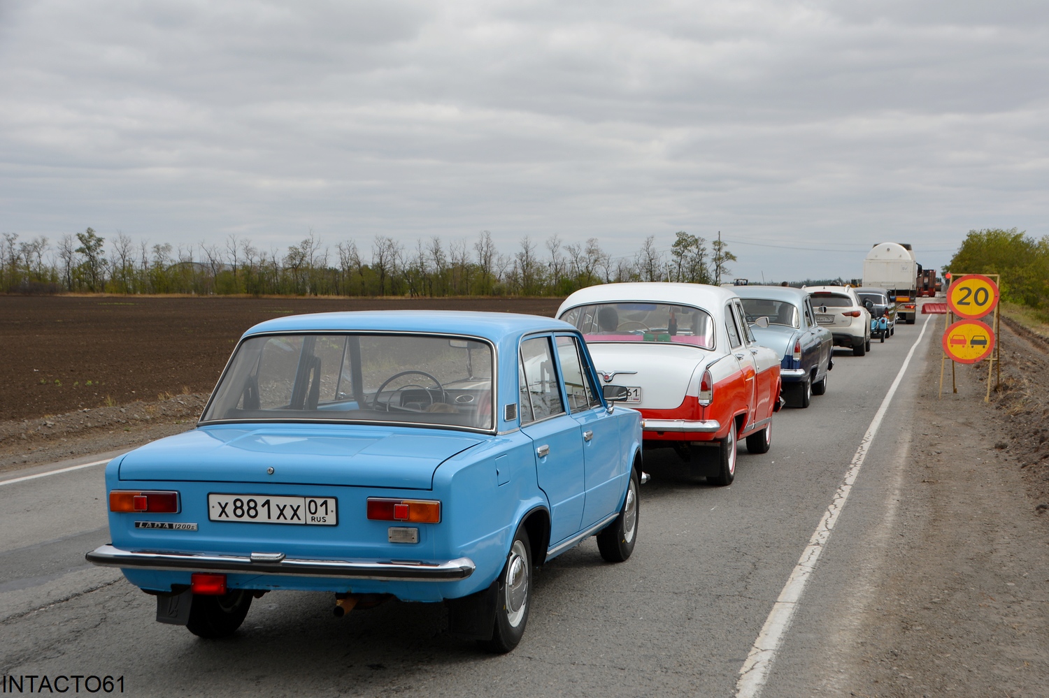 Ростовская область, № Х 881 ХХ 01 — ВАЗ-21013 Жигули '77-88; Адыгея — Вне региона; Ростовская область — Автопробег "Донретро" 2025
