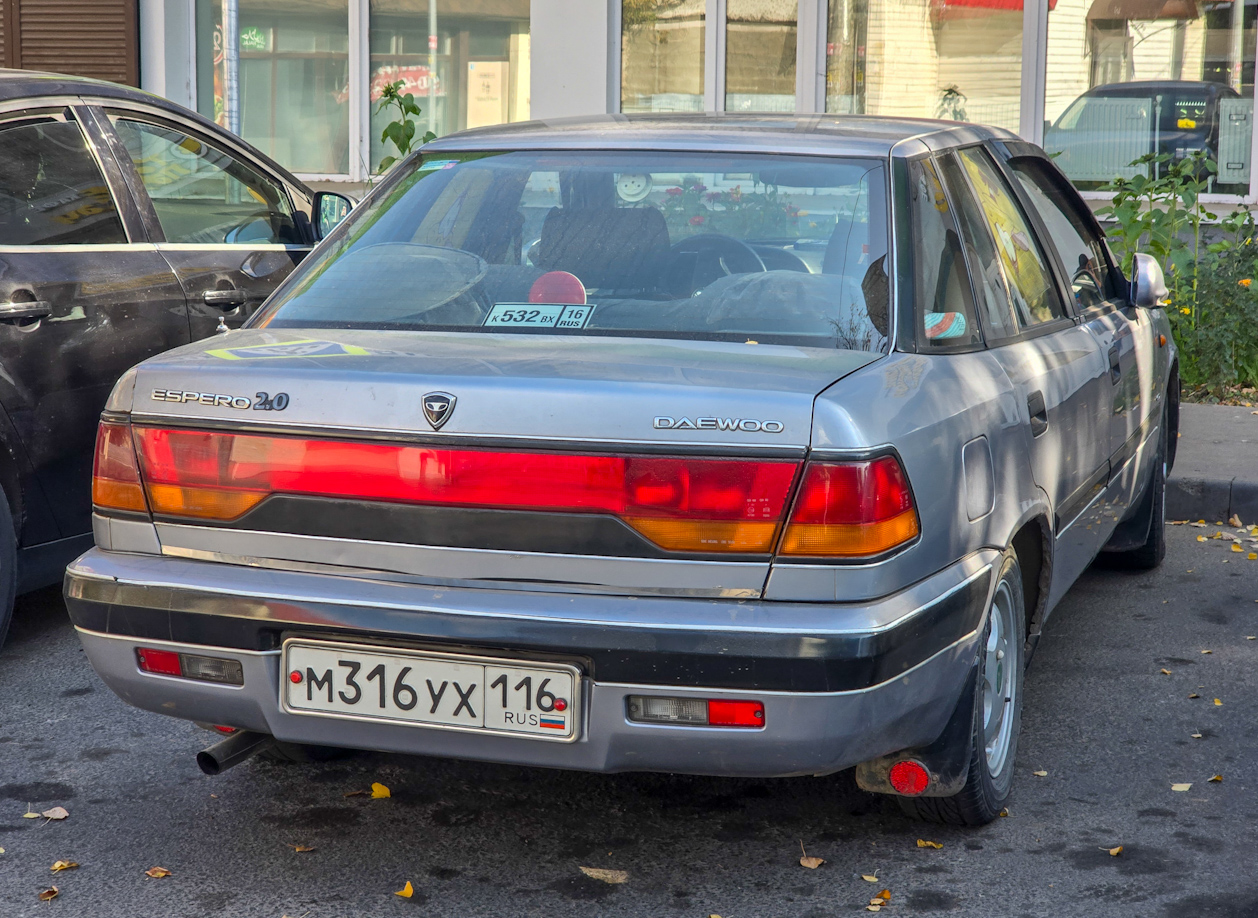 Татарстан, № М 316 УХ 116 — Daewoo Espero '90-99