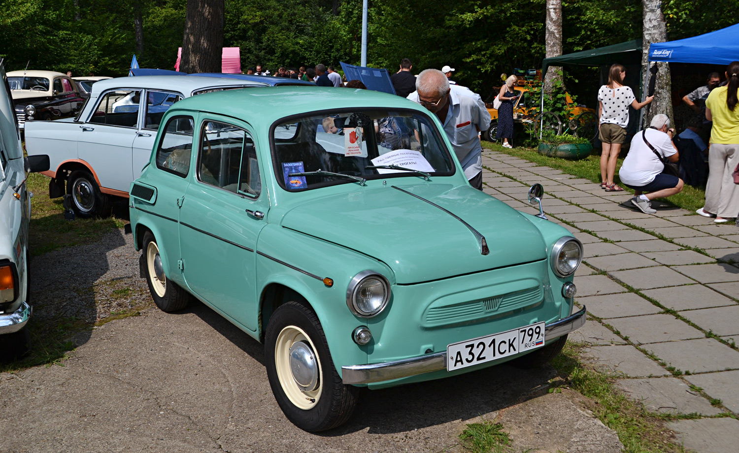 Москва, № А 321 СК 799 — ЗАЗ-965АЭ Ялта '62-69; Калужская область — Автомобильный фестиваль "Парковый"