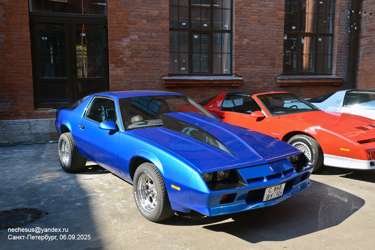 Красноярский край, № С 868 ВУ 124 — Chevrolet Camaro (3G) '82-92; Санкт-Петербург — Ежегодная выставка классических и кастомных автомобилей и мотоциклов "Original Meet"
