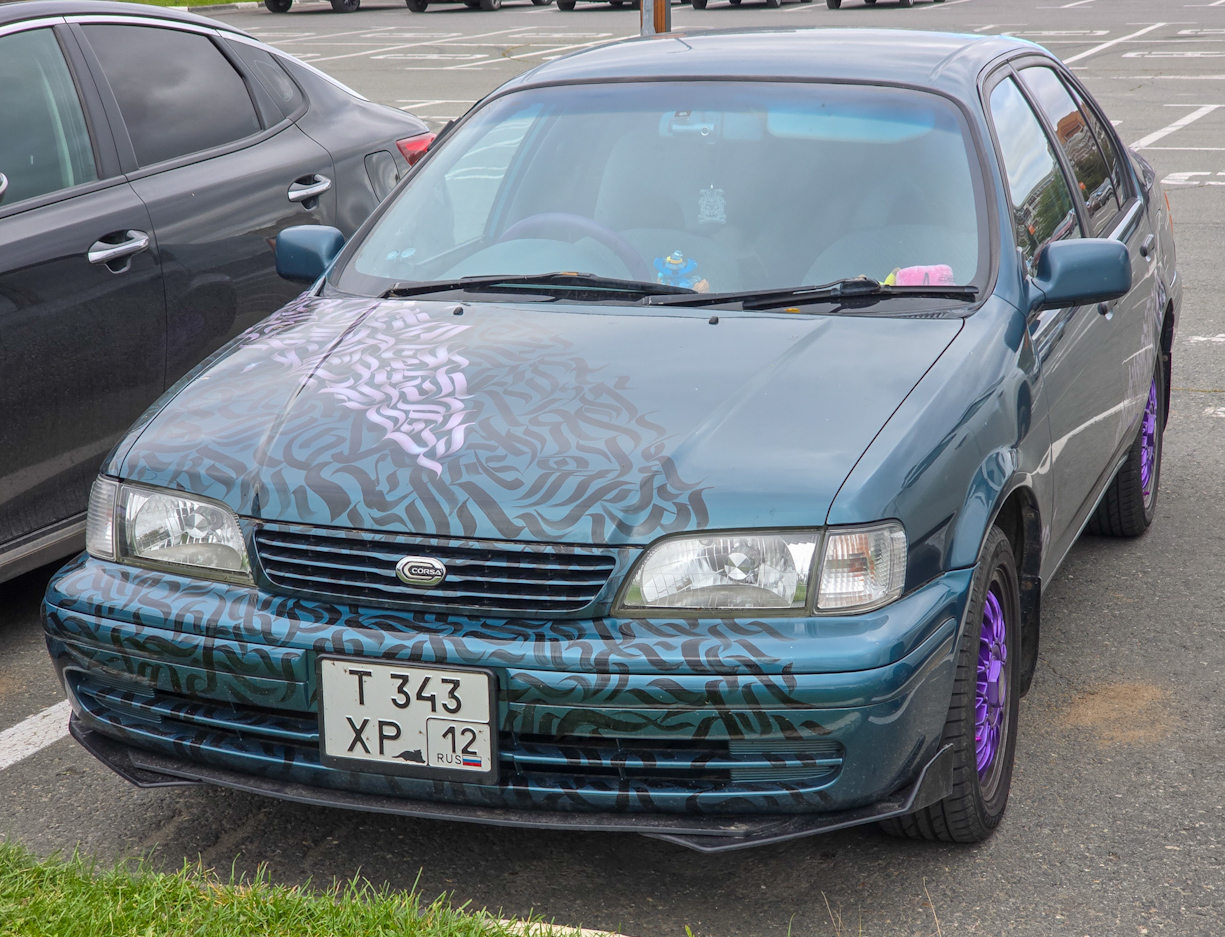 Татарстан, № Т 343 ХР 12 — Toyota Corsa (L40) '90-94