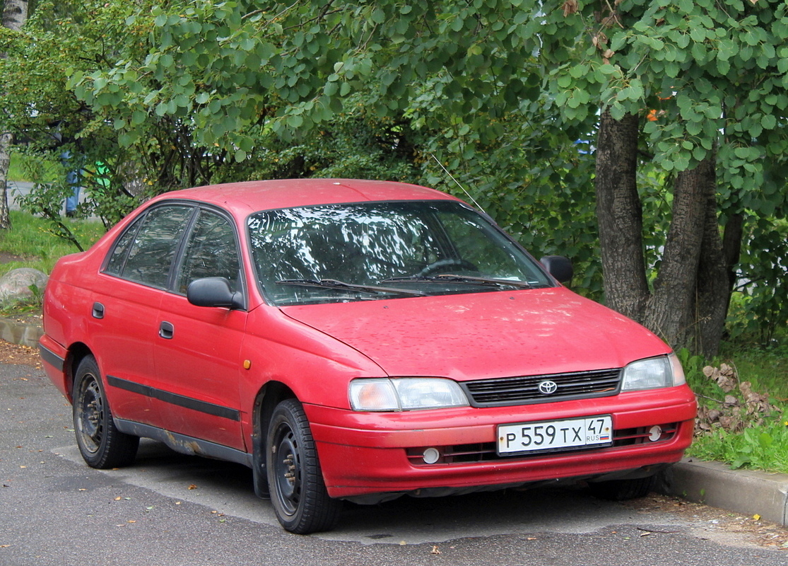 Ленинградская область, № Р 559 ТХ 47 — Toyota Carina E (T190) '92–97