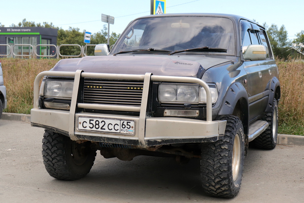 Сахалинская область, № С 582 СС 65 — Toyota Land Cruiser (J80) '89-97