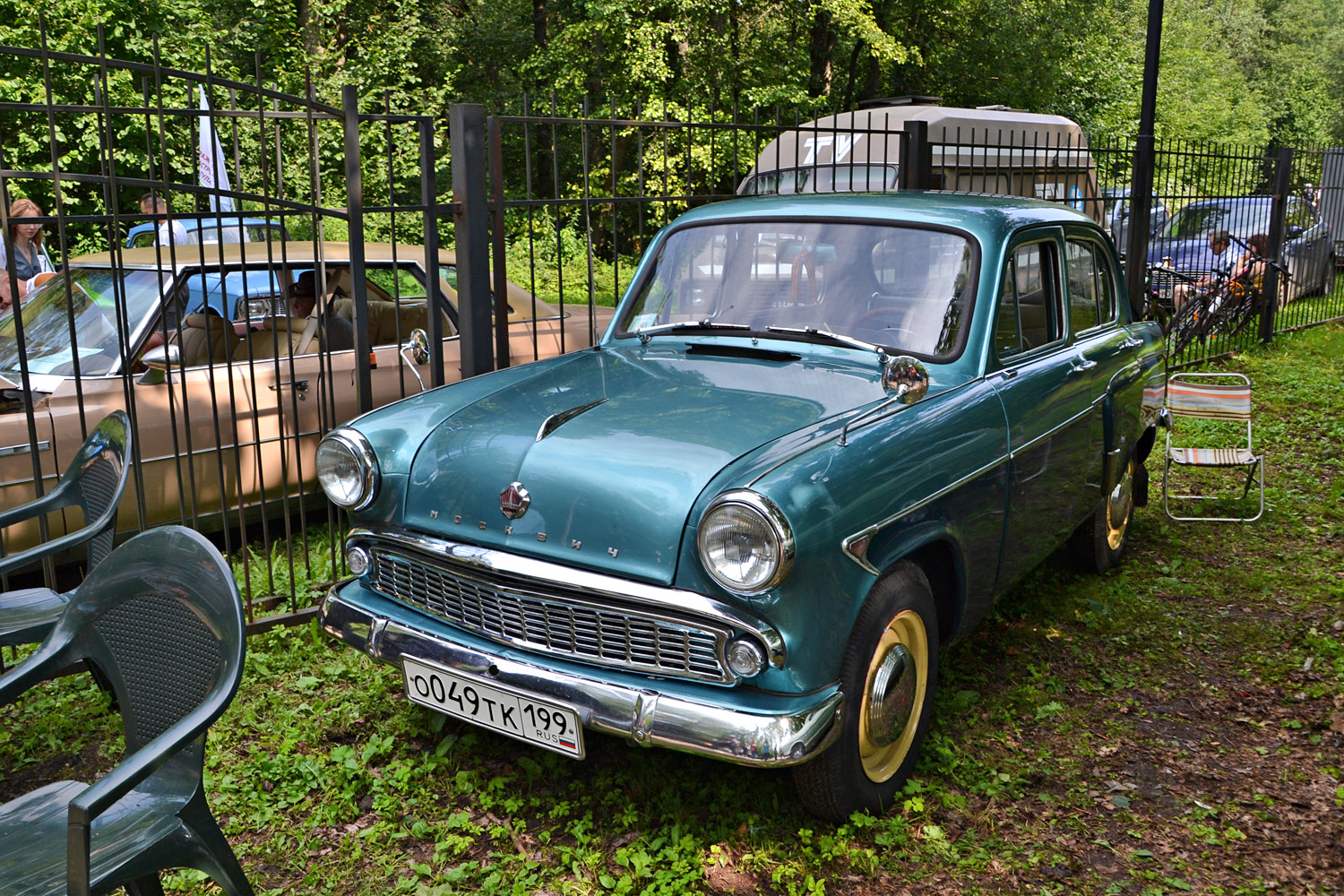 Московская область, № О 049 ТК 199 — Москвич-403 '62-65; Калужская область — Автомобильный фестиваль "Парковый"
