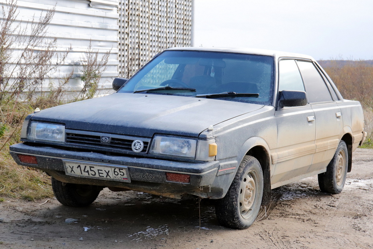 Сахалинская область, № Х 145 ЕХ 65 — Subaru Leone (3G) '84-94