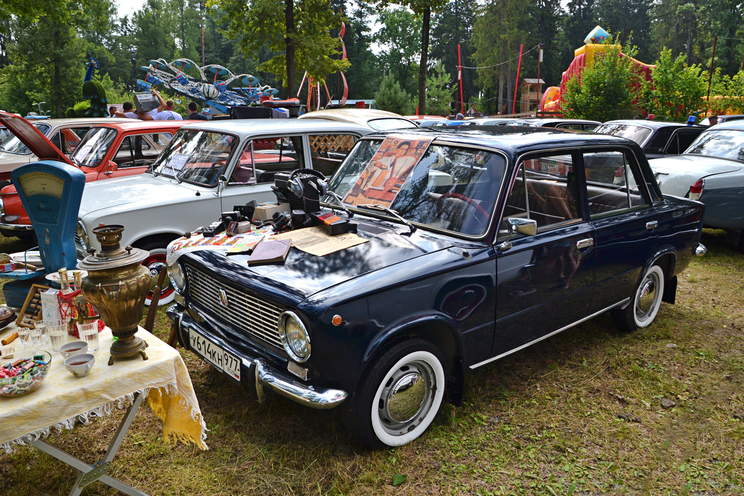Москва, № У 614 КН 977 — ВАЗ-2101 Жигули '70-83; Калужская область — Автомобильный фестиваль "Парковый"