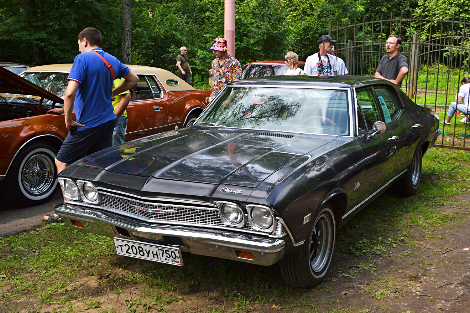 Московская область, № Т 208 УН 750 — Chevrolet Chevelle (2G) '68-69; Калужская область — Автомобильный фестиваль "Парковый"