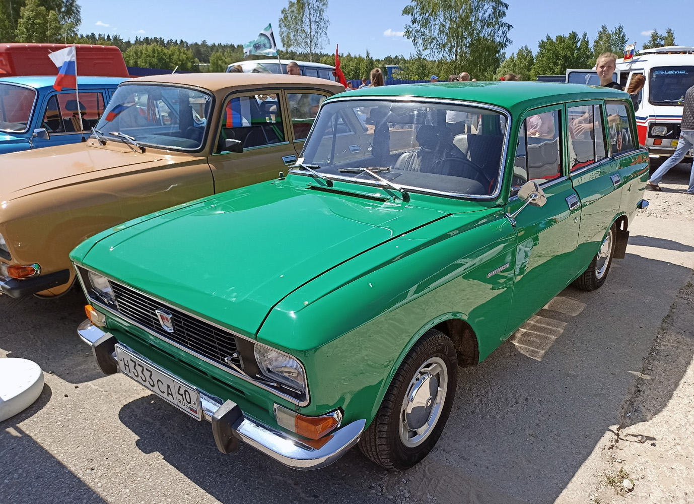 Калужская область, № Н 333 АС 40 — Москвич-2137 '76-85; Московская область — Ретро Фестиваль в "День России"