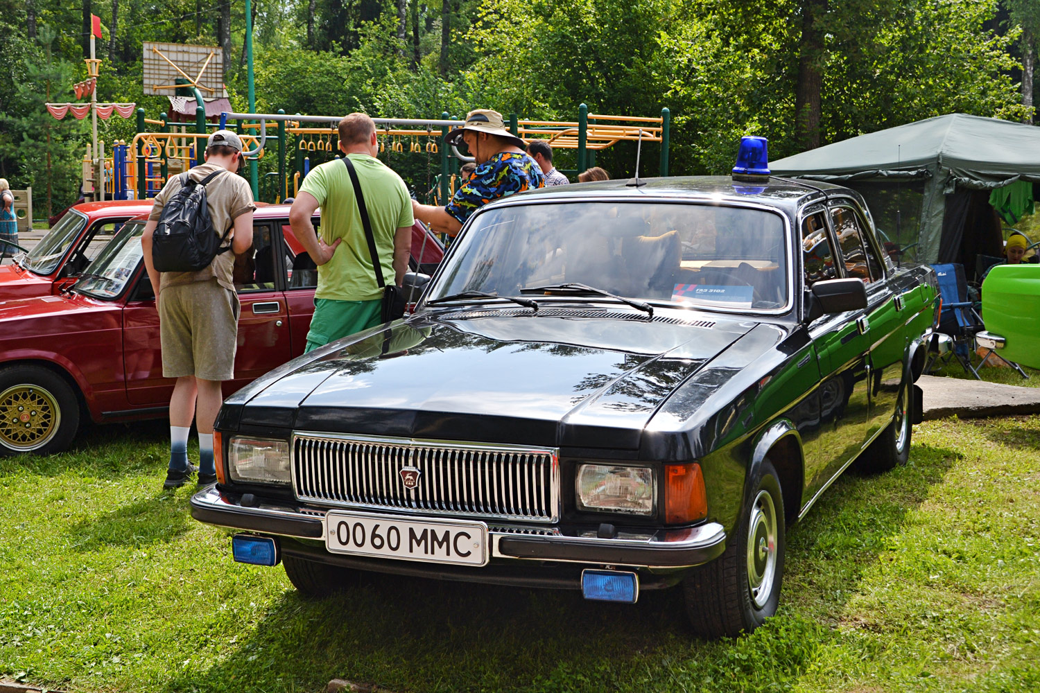 Москва, № 0060 ММС — ГАЗ-3102 Волга '81-08; Калужская область — Автомобильный фестиваль "Парковый"