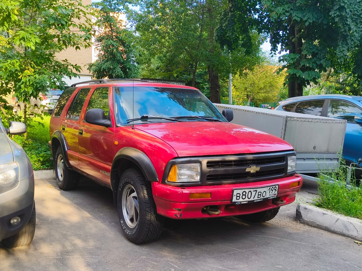 Москва, № В 807 ВО 199 — Chevrolet Blazer (2G) (ЕлАЗ) '96-99