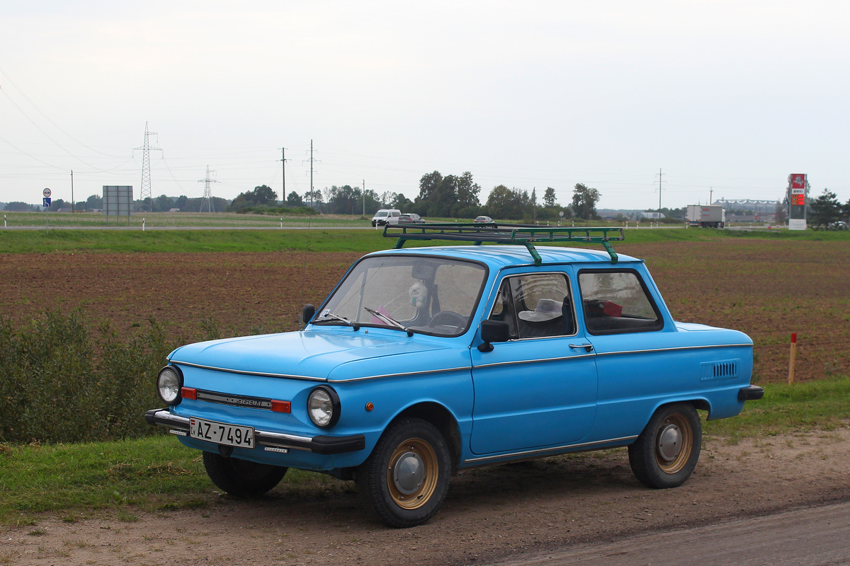 Латвия, № AZ-7494 — ЗАЗ-968М Запорожец '79-94; Литва — Baltijos kelias 35
