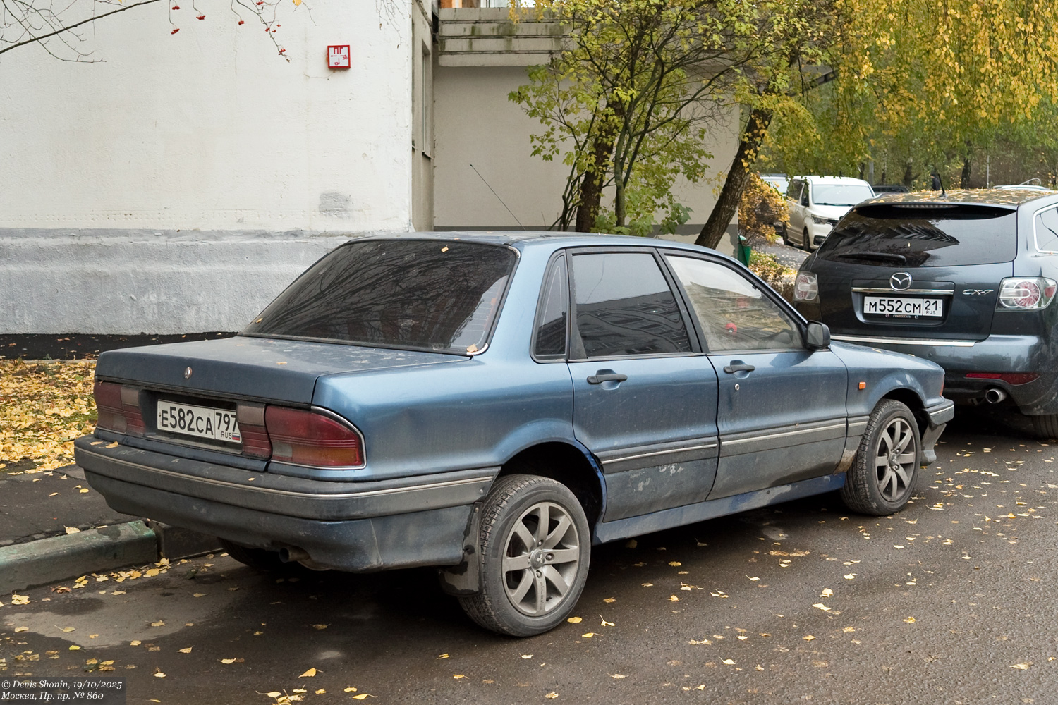 Москва, № Е 582 СА 797 — Mitsubishi Galant (6G) '87-92