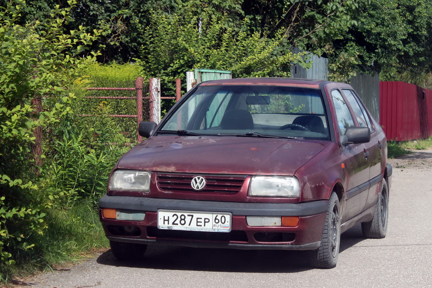Псковская область, № Н 287 ЕР 60 — Volkswagen Vento (A3) '92-99