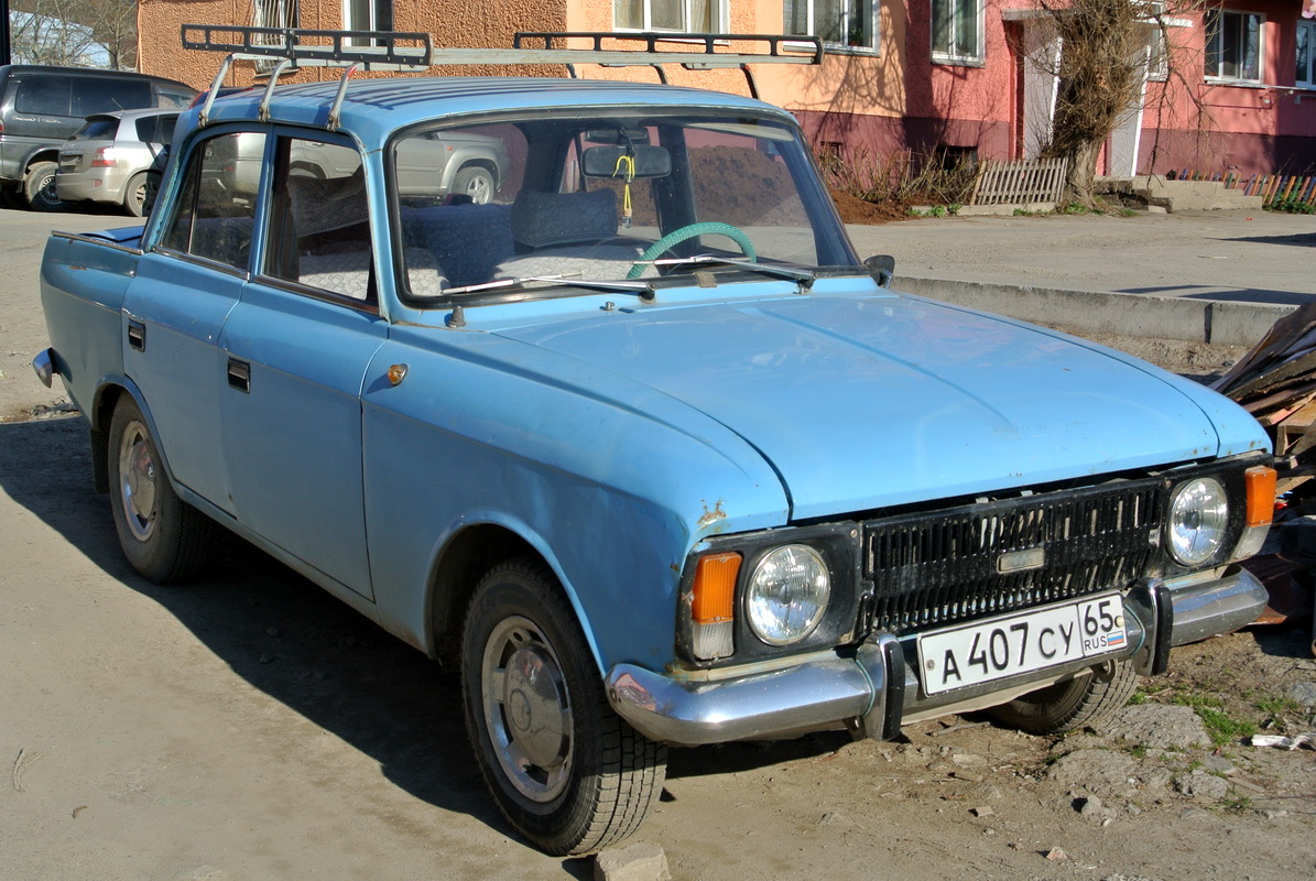 Сахалинская область, № А 407 СУ 65 — Москвич-412ИЭ-028 (Иж) '82-01