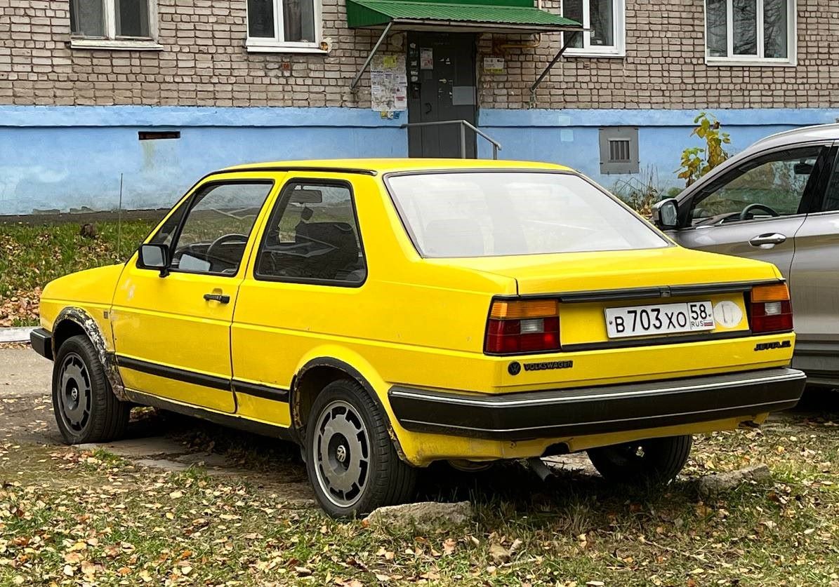 Удмуртия, № В 703 ХО 58 — Volkswagen Jetta Mk2 (Typ 16) '84-92; Пензенская область — Вне региона