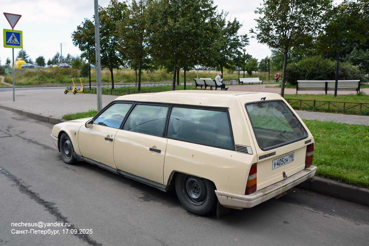 Санкт-Петербург, № У 405 ОН 198 — Citroën CX '74-91