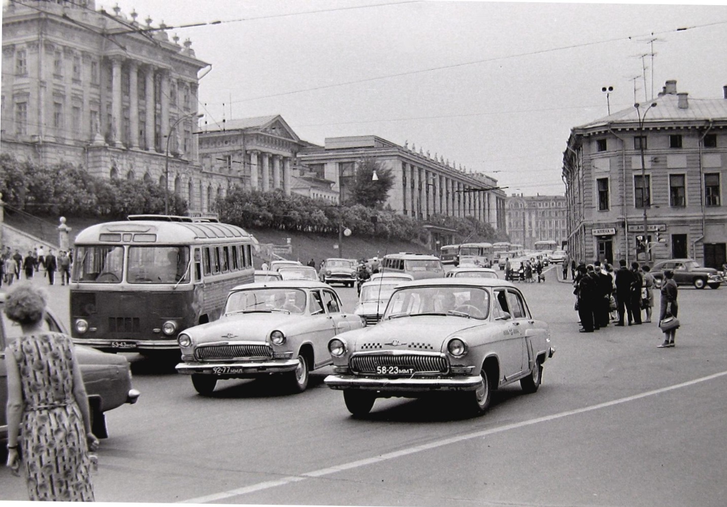 Москва, № 58-23 ММТ — ГАЗ-21 Волга (3 серия) '62-70; Исторические фотографии (до 2000 года) (Москва)