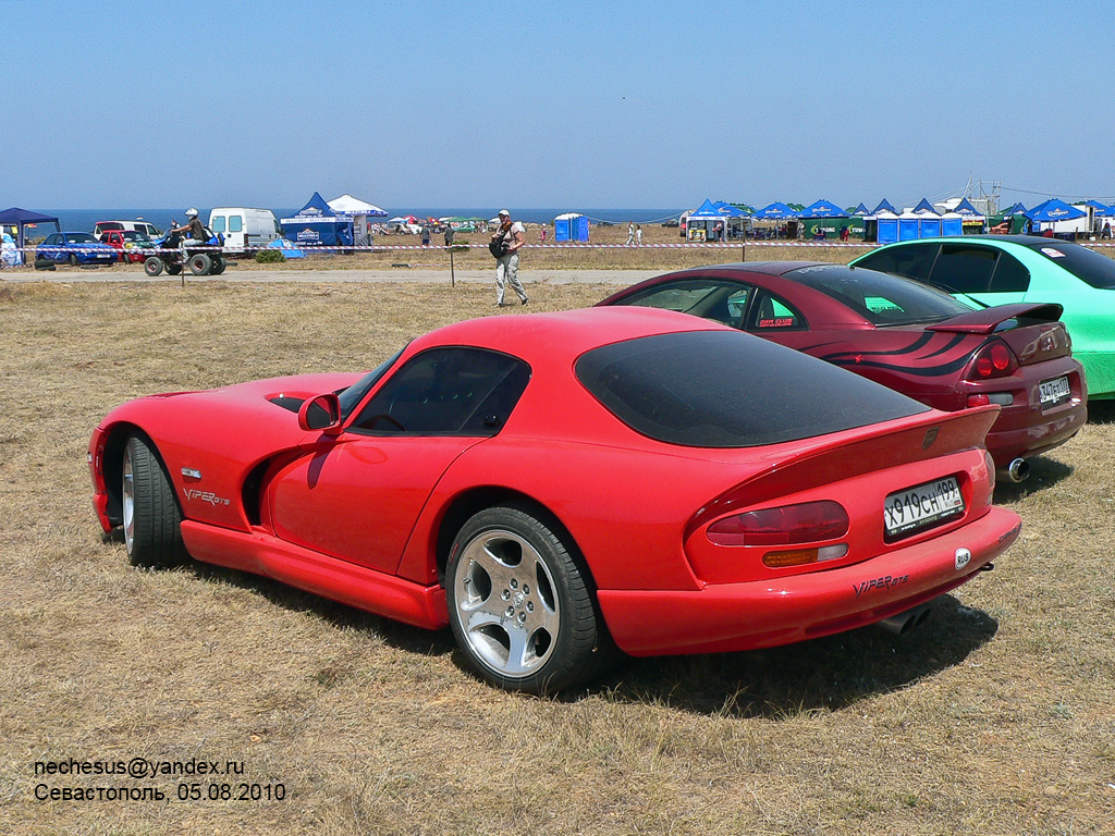 Москва, № Х 919 СН 199 — Dodge Viper (SR II) '96-02; Севастополь — Фестиваль "Автоэкзотика-2010"