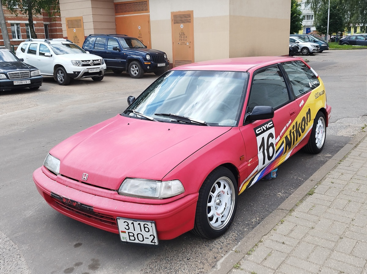 Витебская область, № 3116 ВО-2 — Honda Civic (4G) '87-91