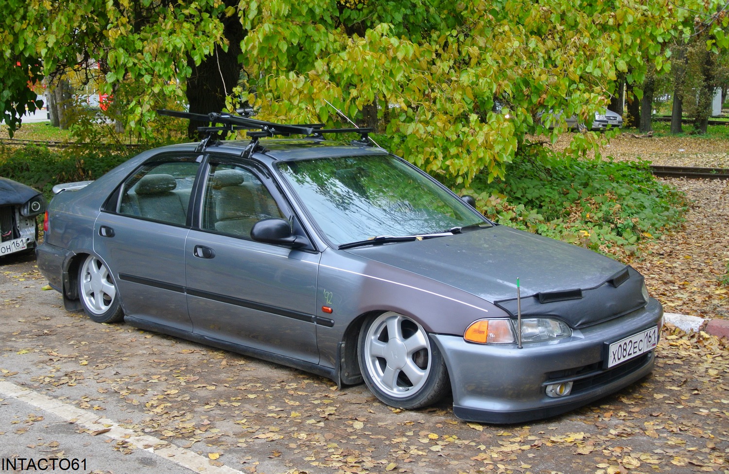 Ростовская область, № Х 082 ЕС 161 — Honda Civic (5G) '91-95; Ростовская область — Retro Motor Show_2013_Октябрь
