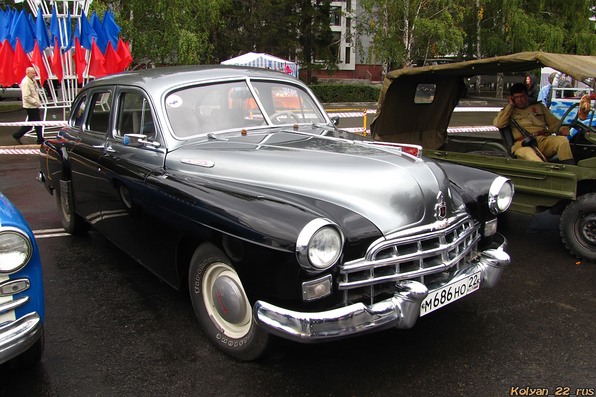 Алтайский край, № М 686 НО 22 — ГАЗ-12 ЗИМ '50-60; Алтайский край — Выставки ко дню города Барнаул, 2012 г.