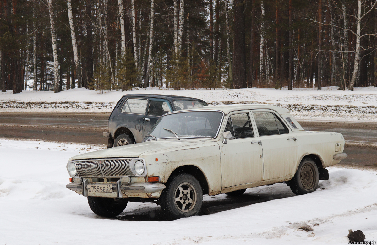 Красноярский край, № Х 755 ВЕ 24 — ГАЗ-24 Волга '68-86