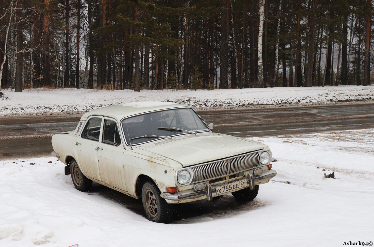 Красноярский край, № Х 755 ВЕ 24 — ГАЗ-24 Волга '68-86
