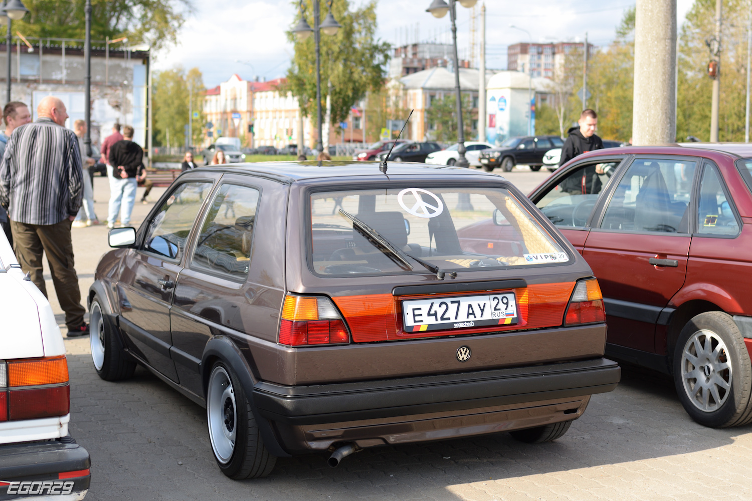 Архангельская область, № Е 427 АУ 29 — Volkswagen Golf (Typ 19) '83-92; Архангельская область — Закрытие сезона клуба эксклюзивных и ретро-автомобилей Поморья 2025