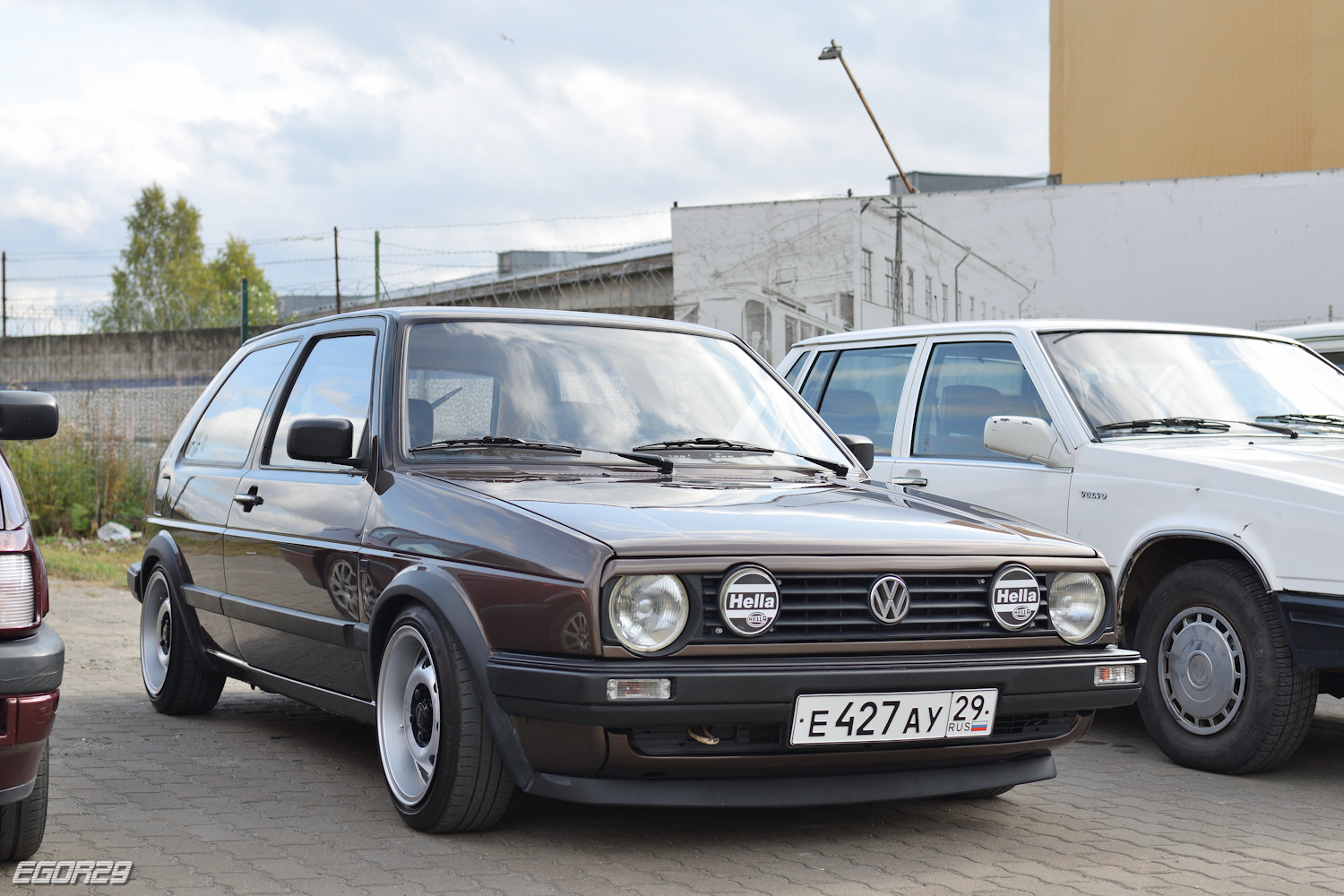 Архангельская область, № Е 427 АУ 29 — Volkswagen Golf (Typ 19) '83-92; Архангельская область — Закрытие сезона клуба эксклюзивных и ретро-автомобилей Поморья 2025