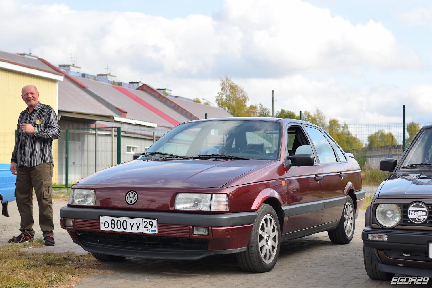Архангельская область, № О 800 УУ 29 — Volkswagen Passat (B3) '88-93; Архангельская область — Закрытие сезона клуба эксклюзивных и ретро-автомобилей Поморья 2025