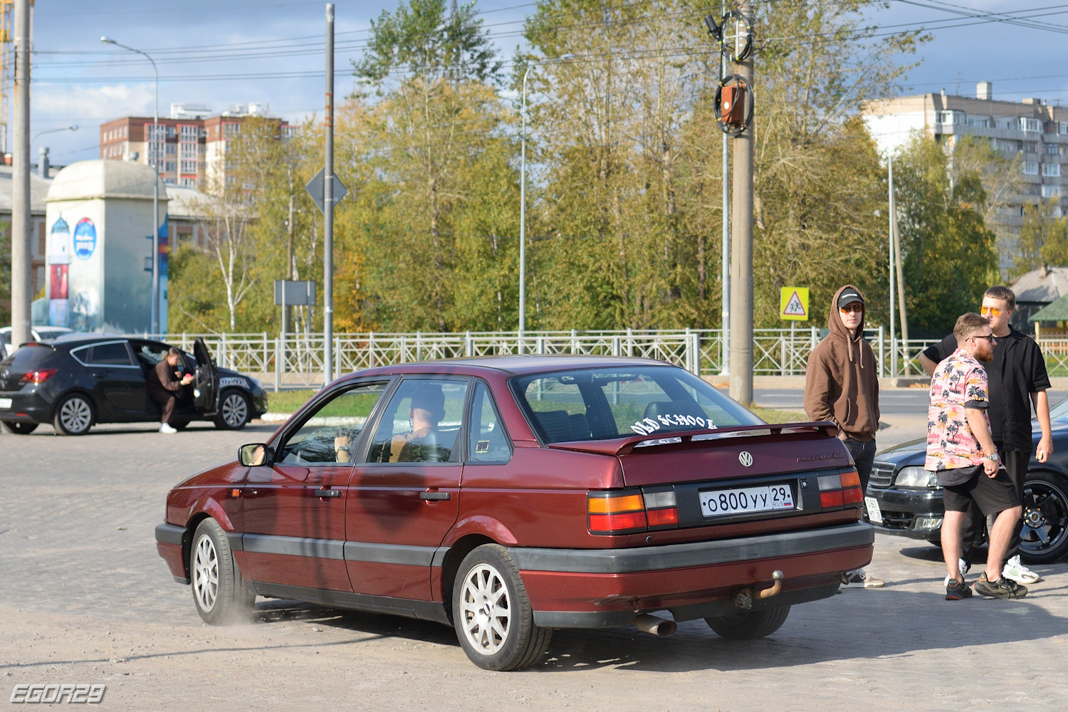 Архангельская область, № О 800 УУ 29 — Volkswagen Passat (B3) '88-93; Архангельская область — Закрытие сезона клуба эксклюзивных и ретро-автомобилей Поморья 2025