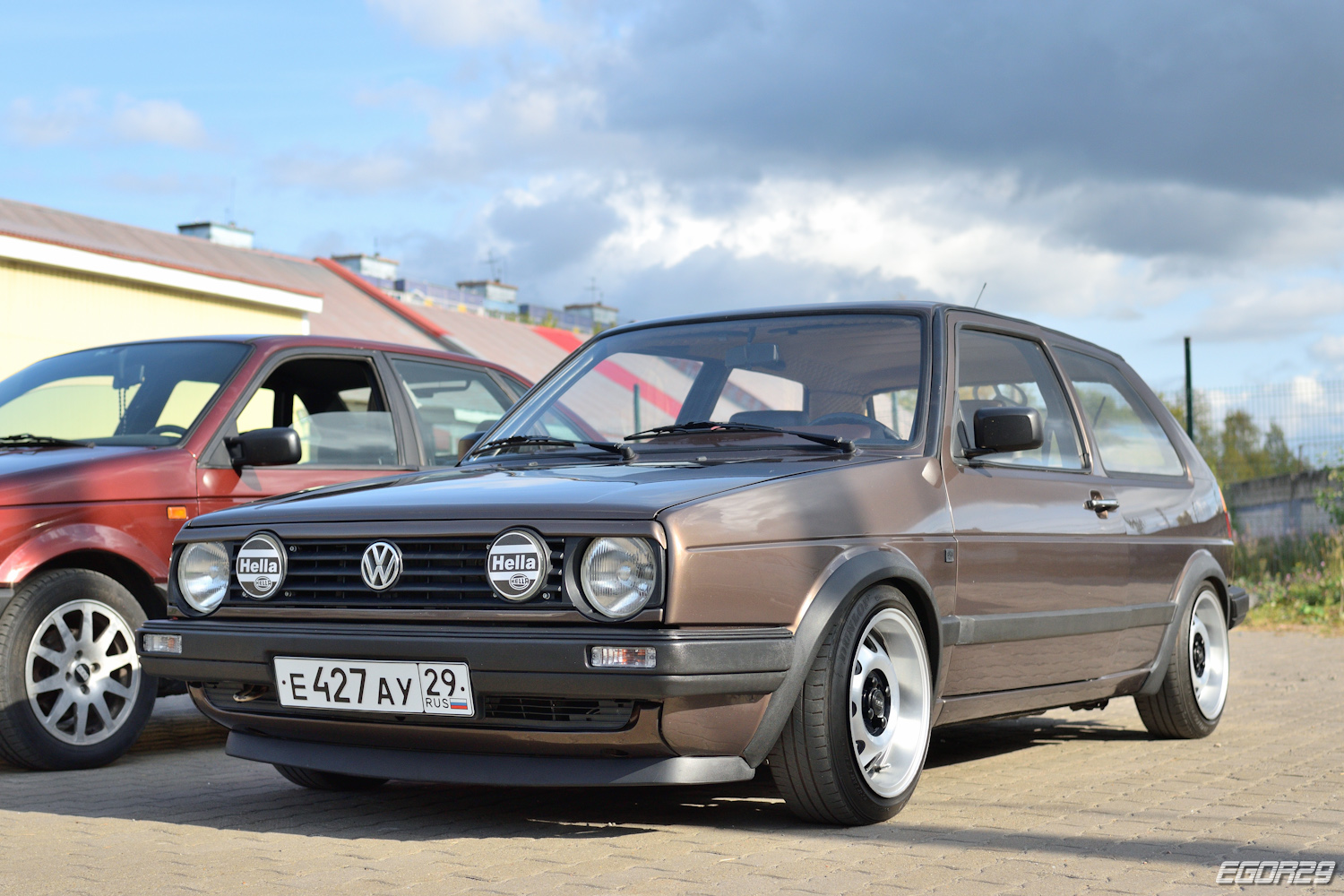 Архангельская область, № Е 427 АУ 29 — Volkswagen Golf (Typ 19) '83-92; Архангельская область — Закрытие сезона клуба эксклюзивных и ретро-автомобилей Поморья 2025