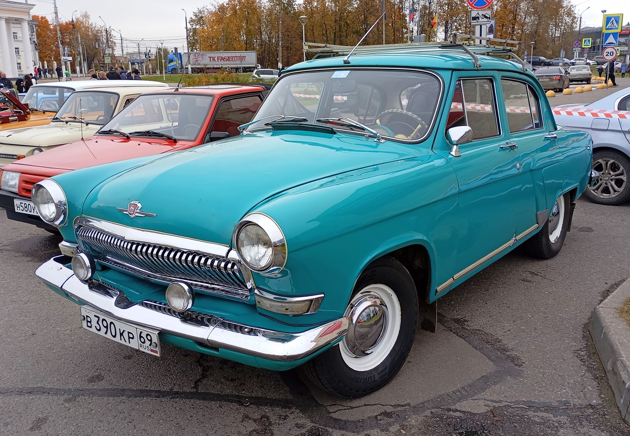 Тверская область, № В 390 КР 69 — ГАЗ-21Р Волга '65-70; Тверская область — Закрытие сезона 2025 Тверского ретро-клуба