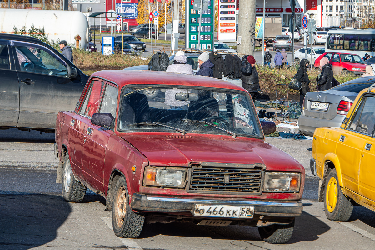 Пензенская область, № О 466 КК 58 — ВАЗ-2107 Жигули '82-91
