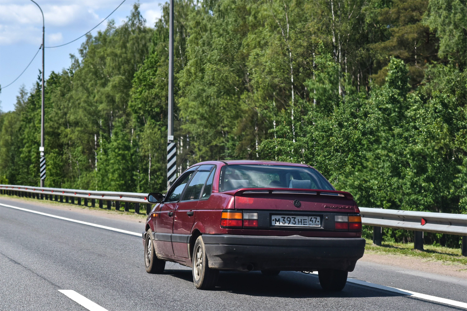 Ленинградская область, № М 393 НЕ 47 — Volkswagen Passat (B3) '88-93