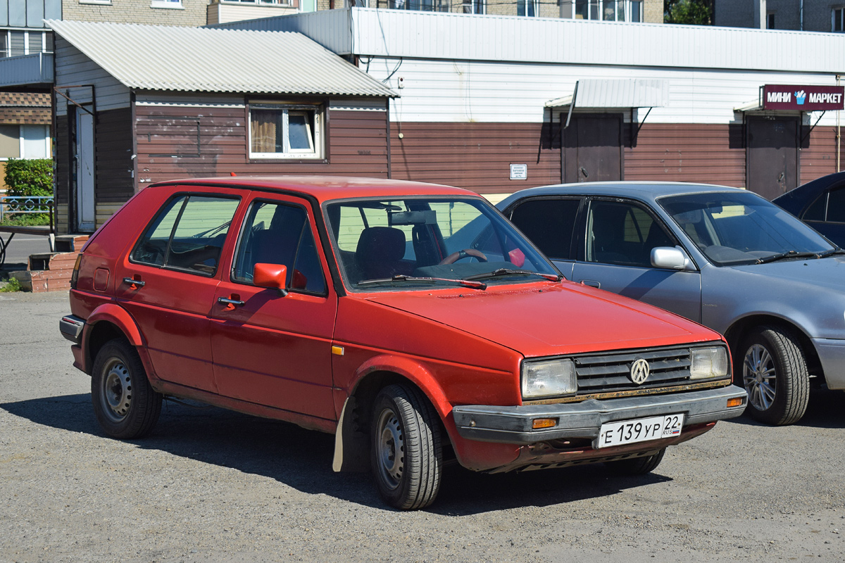 Алтайский край, № Е 139 УР 22 — Volkswagen Golf (Typ 19) '83-92