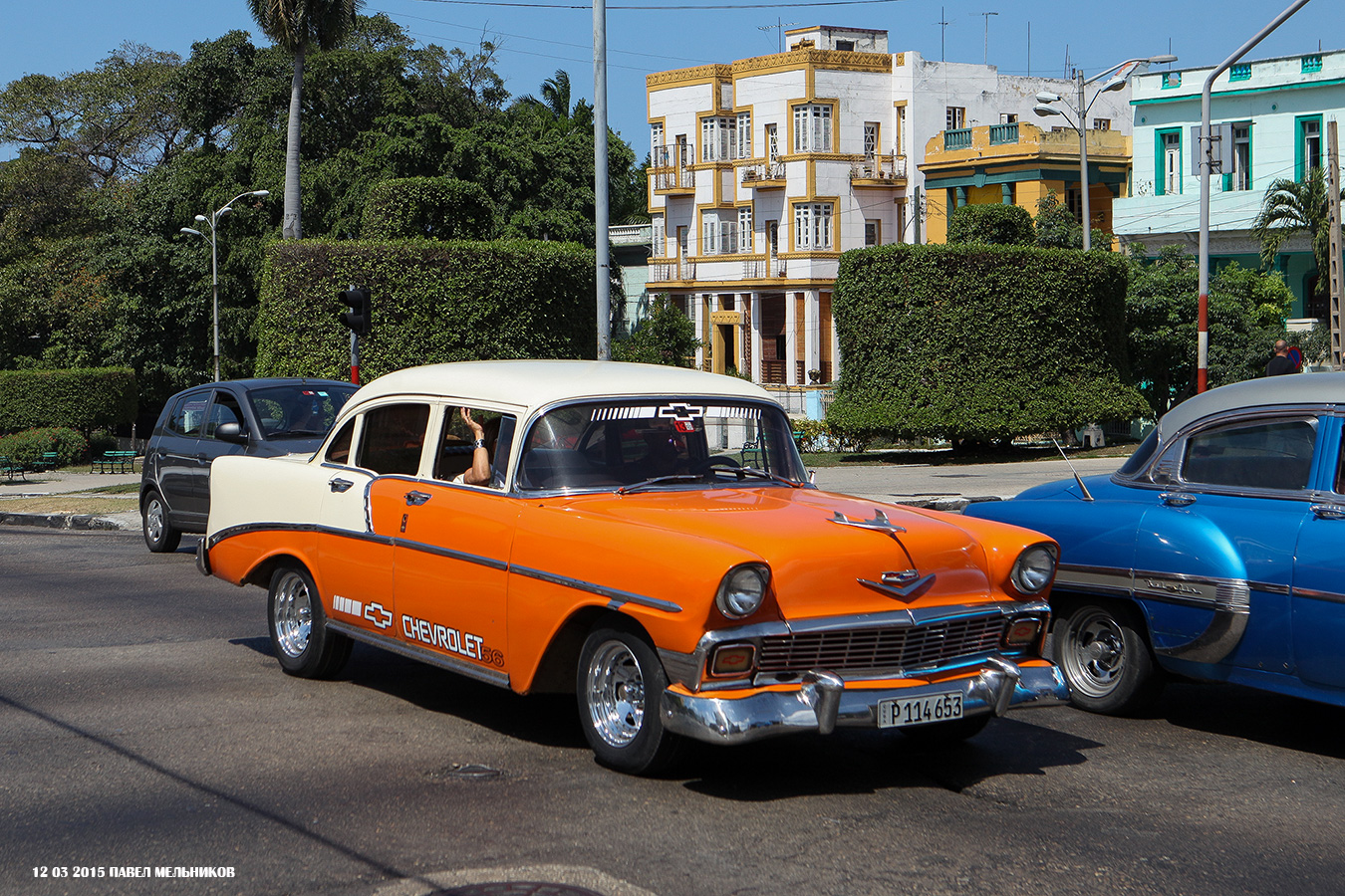 Куба, № P 114 653 — Chevrolet Bel Air (2G) '55-57