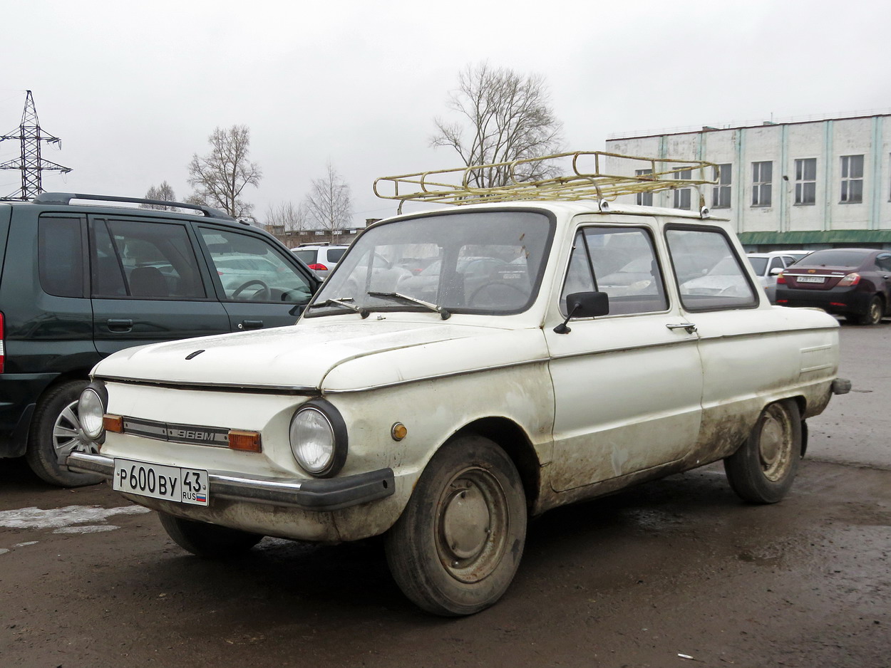 Кировская область, № Р 600 ВУ 43 — ЗАЗ-968М Запорожец '79-94
