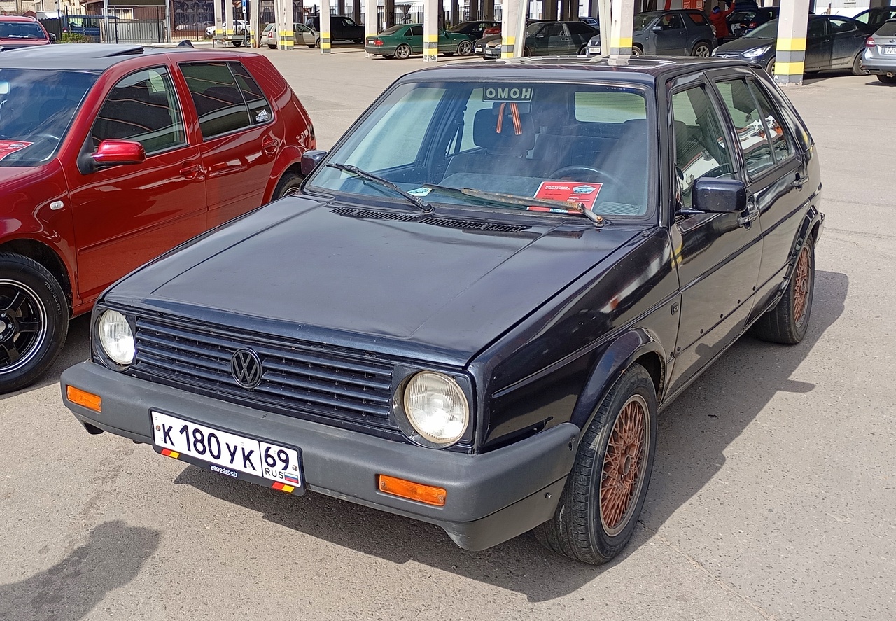 Тверская область, № К 180 УК 69 — Volkswagen Golf (Typ 19) '83-92; Тверская область — Открытие сезона 2025 Ретро-клуба Калинин