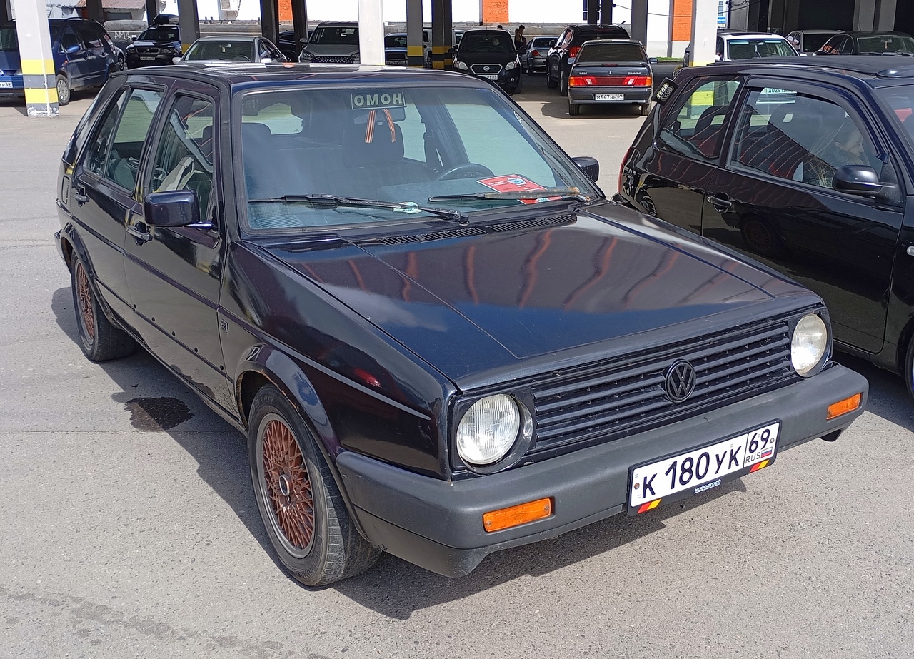 Тверская область, № К 180 УК 69 — Volkswagen Golf (Typ 19) '83-92; Тверская область — Открытие сезона 2025 Ретро-клуба Калинин