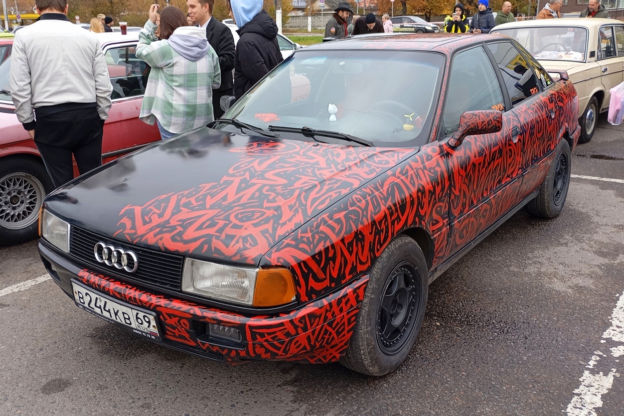 Тверская область, № В 244 КВ 69 — Audi 80 (B3) '86-91; Тверская область — Закрытие сезона 2025 Тверского ретро-клуба