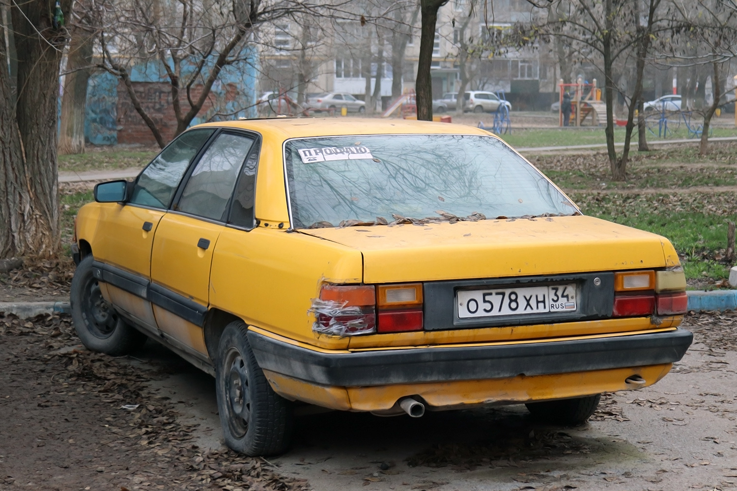Волгоградская область, № О 578 ХН 34 — Audi 100 (C3) '82-91