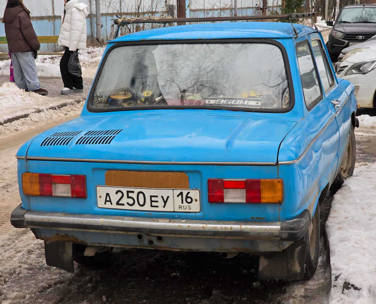 Татарстан, № А 250 ЕУ 16 — ЗАЗ-968МБ Запорожец '79-94