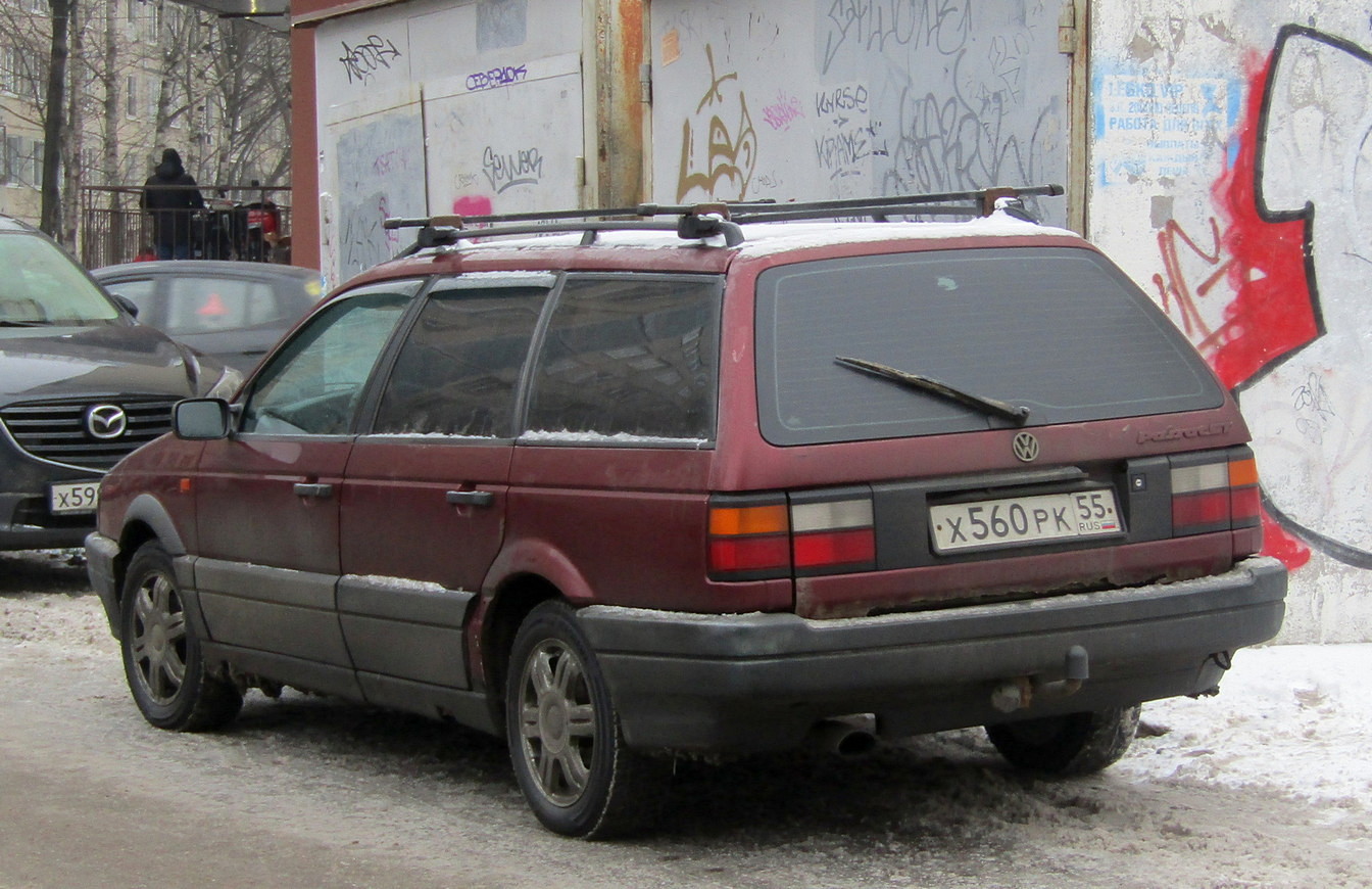 Санкт-Петербург, № Х 560 РК 55 — Volkswagen Passat Variant (B3) '88-93