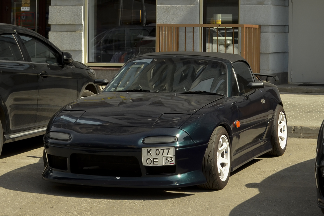Самарская область, № К 077 ОЕ 53 — Mazda MX-5 (NA) '89-97; Новгородская область — Вне региона