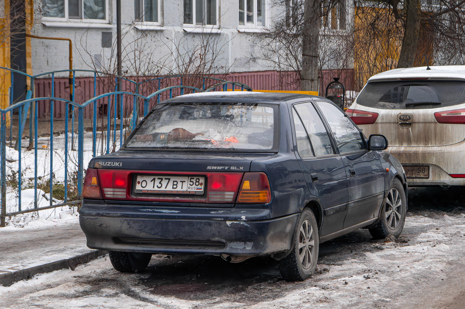 Пензенская область, № О 137 ВТ 58 — Suzuki Swift (SF) '88-04