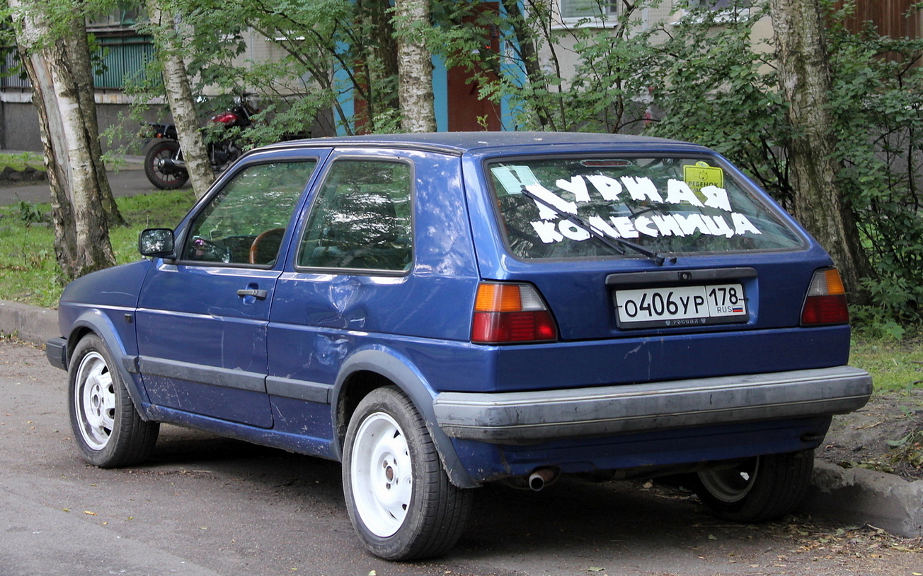 Санкт-Петербург, № О 406 УР 178 — Volkswagen Golf (Typ 19) '83-92