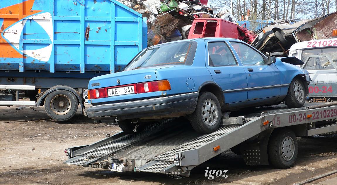 Латвия, № AE-844 — Ford Sierra MkII '87-93