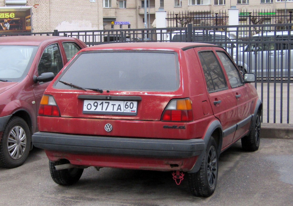 Псковская область, № О 917 ТА 60 — Volkswagen Golf (Typ 19) '83-92