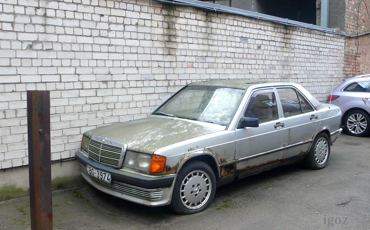 Латвия, № BG-3974 — Mercedes-Benz 190 (W201) '82-93